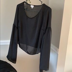 Madison & Berkeley Black Crop Top
